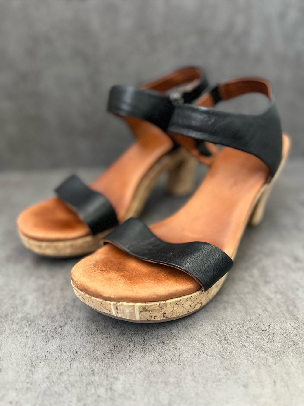 Cork and Leather Boho Chic Heels